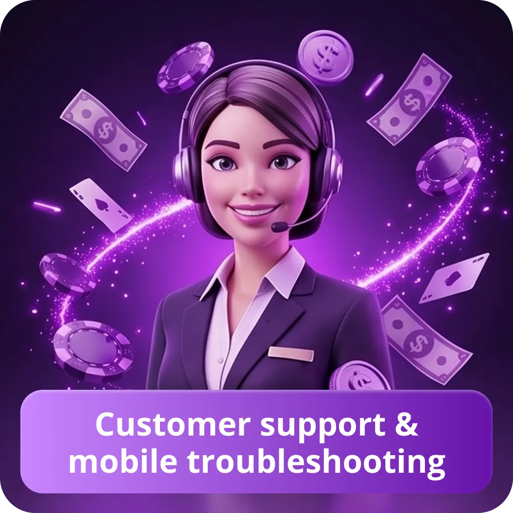 Customer support & mobile troubleshooting